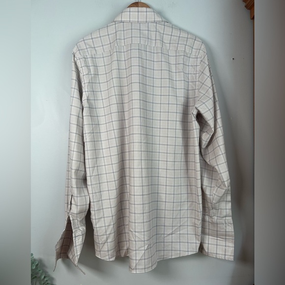 MICHAEL Michael Kors Dress Shirt Button-Up Non Iron Neutral 16 Collar - Picture 3 of 9